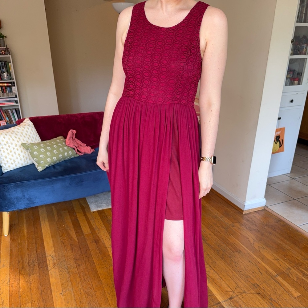 Burgundy Maxi Dress